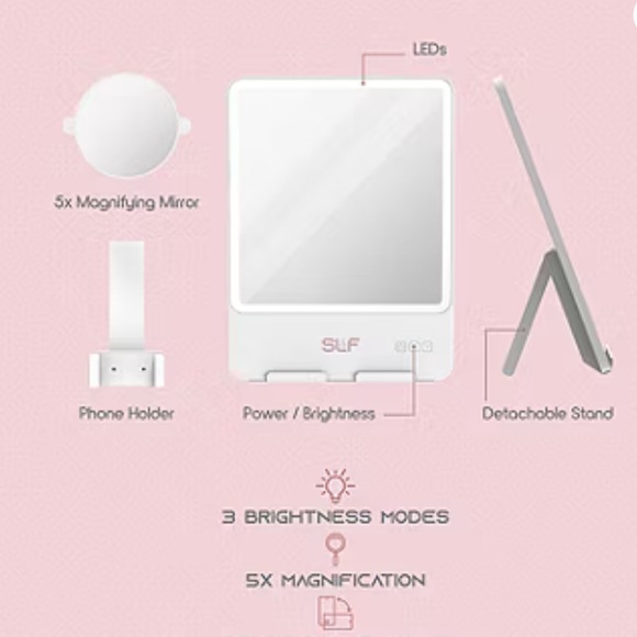 SLF LED Makeup Mirror  NWOT  000CE - Picture 4 of 12